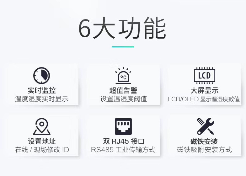 磁吸式温湿度传感器，机房温湿度传感器